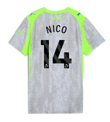 Manchester City Nico Gonzalez #14 Tredjetrøje Dame 2025-26 Kortærmet